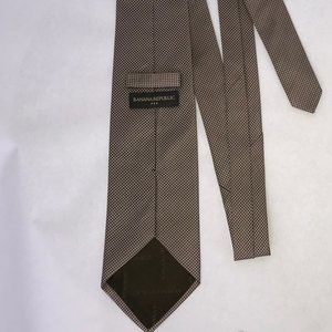 Bananna Republic Tie Brown Two tone Woven Silk